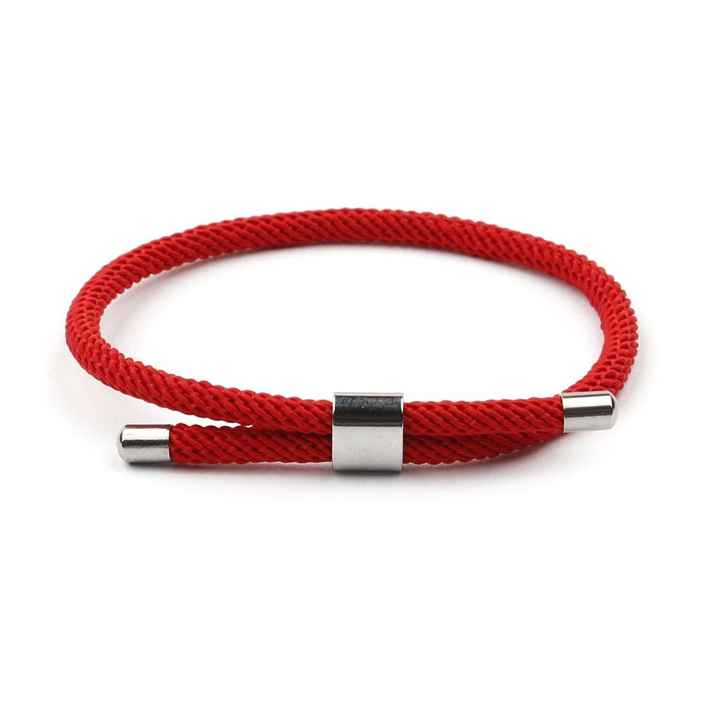 1pc Men's Rope Braid Bracelet Men Red Thread Bracelet Attract Magnetic Couple Bracelet,Temu