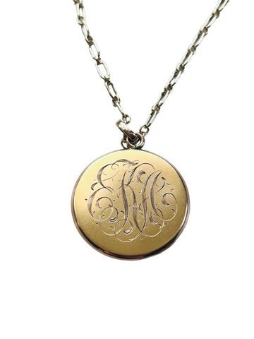 Antique Monogram Locket – hipV Modern Vintage Jewelry