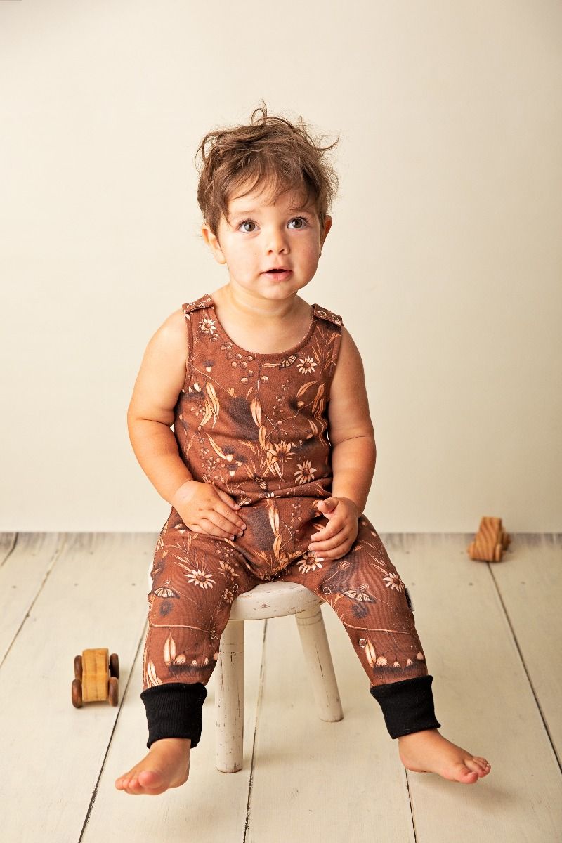 Botanicals | Organic Cotton Romper | Australian made