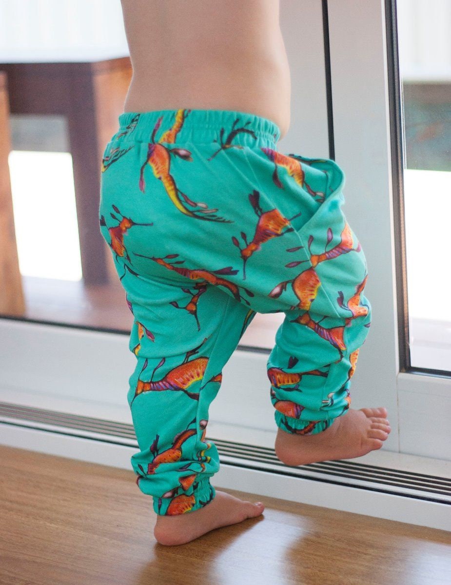 Organic Baby Clothing Australia | Children's Pants | Baby | Toddler | Weedy Sea Dragon