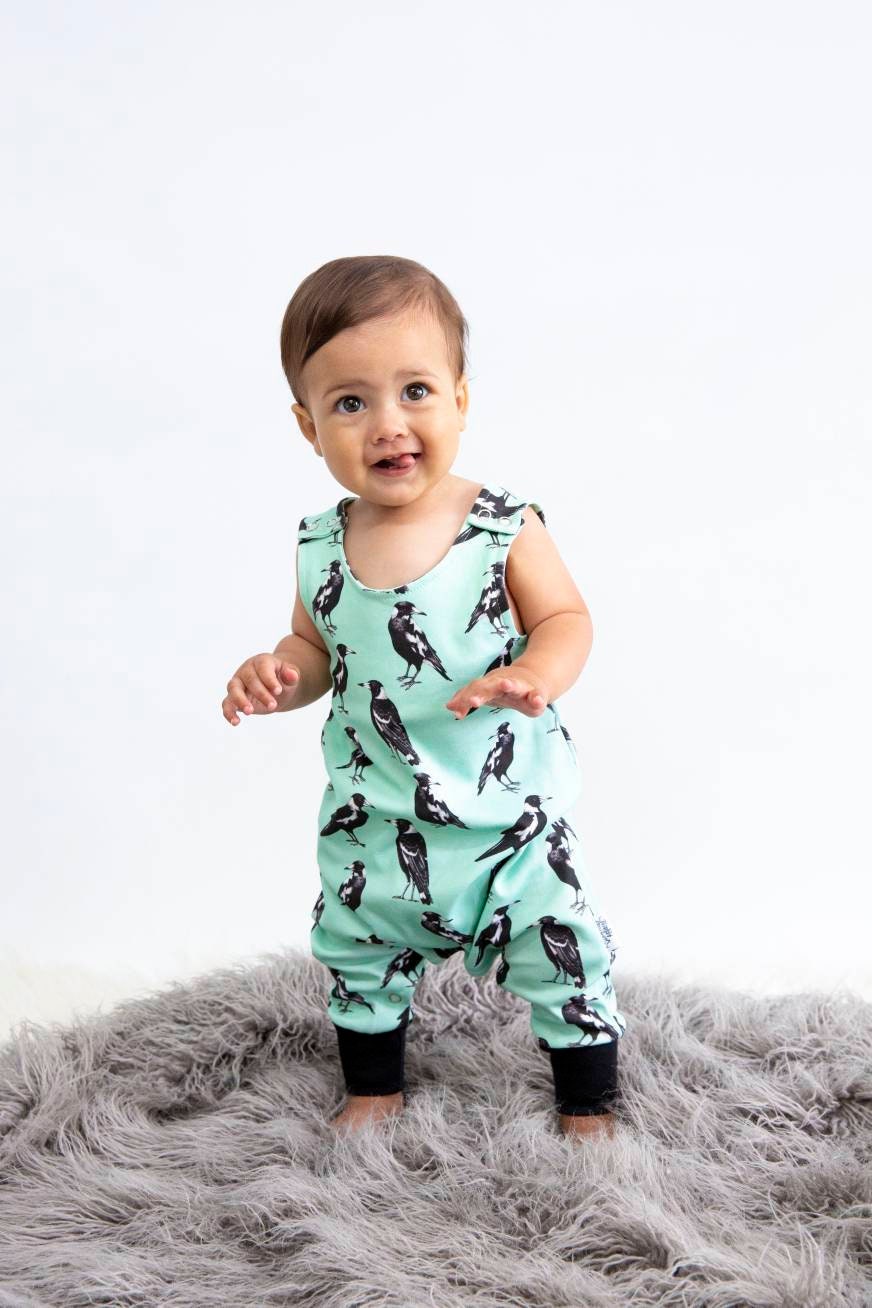 Organic Cotton Rompers | Maggie | Australian animals