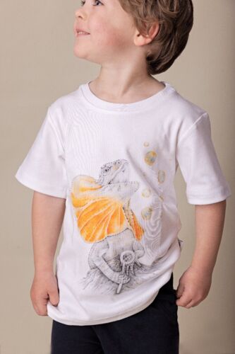 Frilled Neck Lizard | Organic Fashion Tee | Short Sleeve