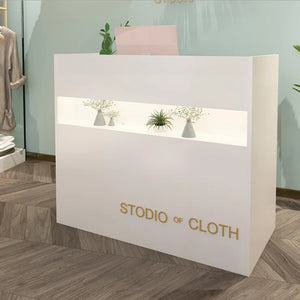 Clothing Store Modern Retail Cash Reception Desk Checkout Counters - Super-E Displays