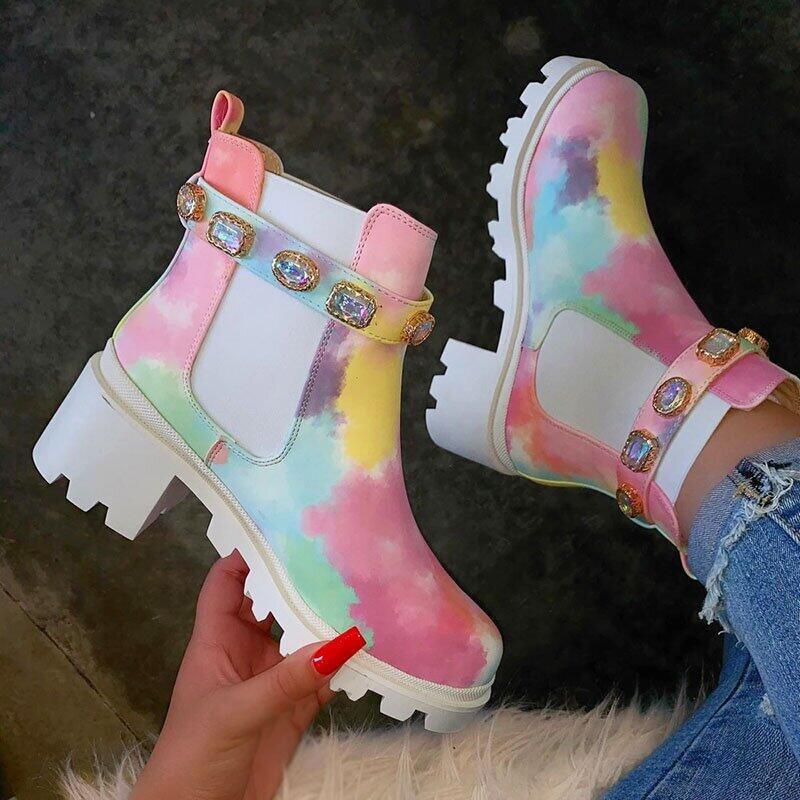 Tie Dye Ankle Boots - Belleza product image