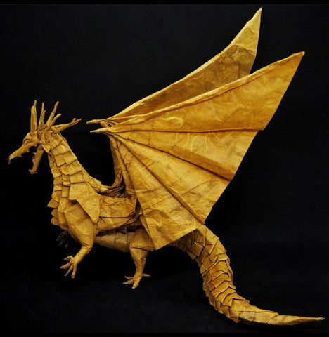 Dragon origami folder by Unryu Kozo Paper