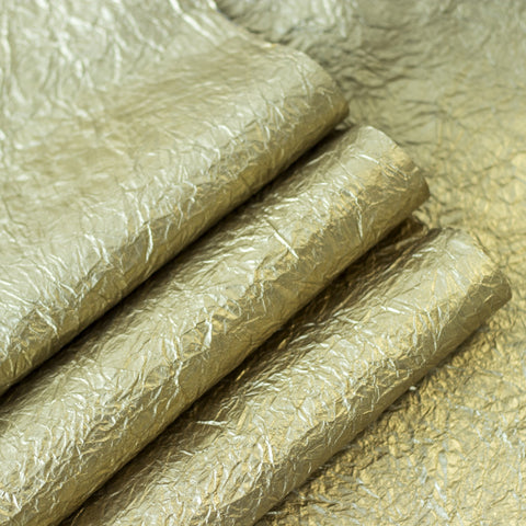 golden metallic momigami kozo paper