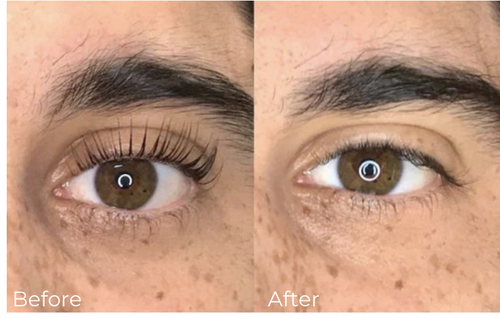 Lash lift for men: before and after 1