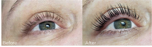 lash lift too lifted example 1