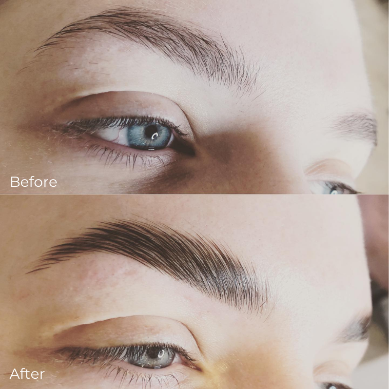 thick brow lamination styling option 1