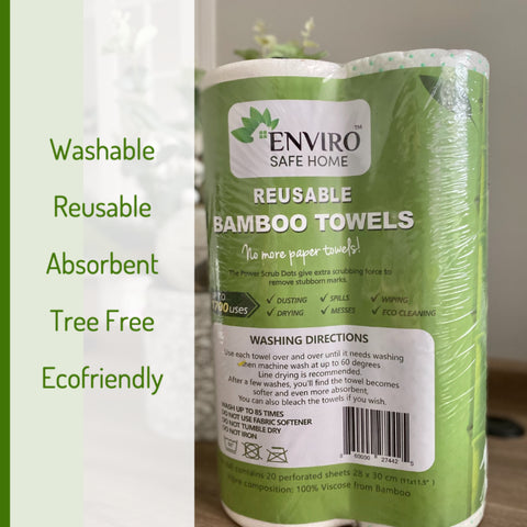 Bamboo Paper Towels Washable