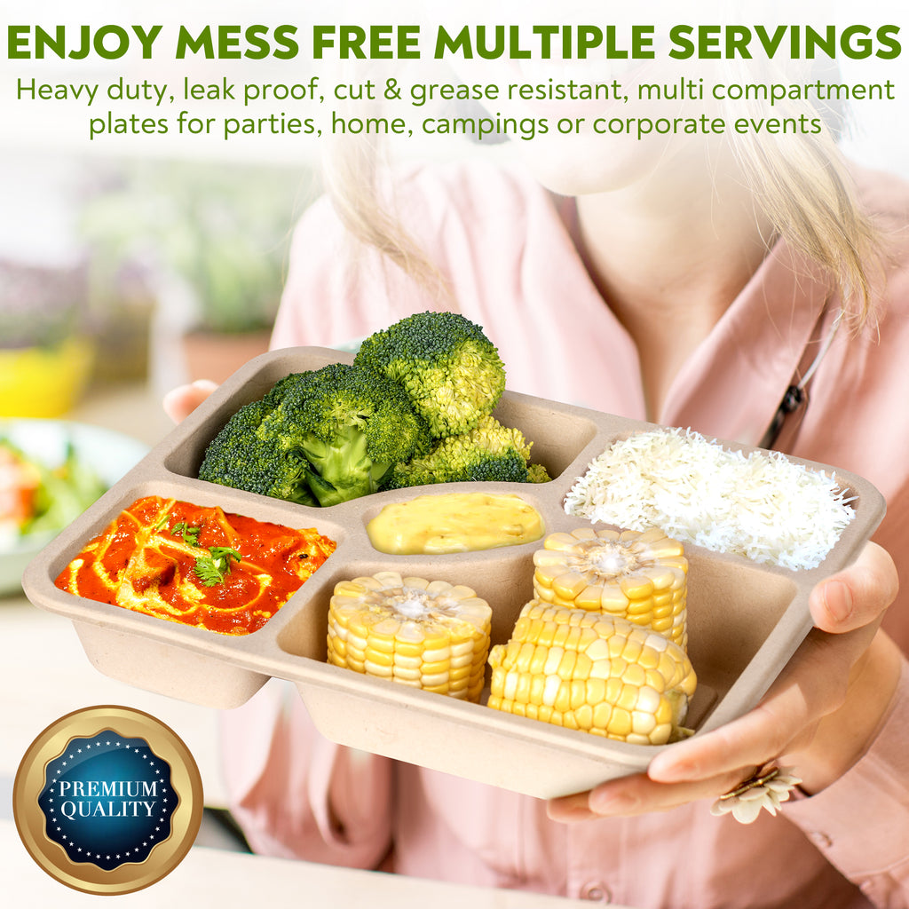 Enviro Safe Home Disposable Meal Prep Containers - Compostable