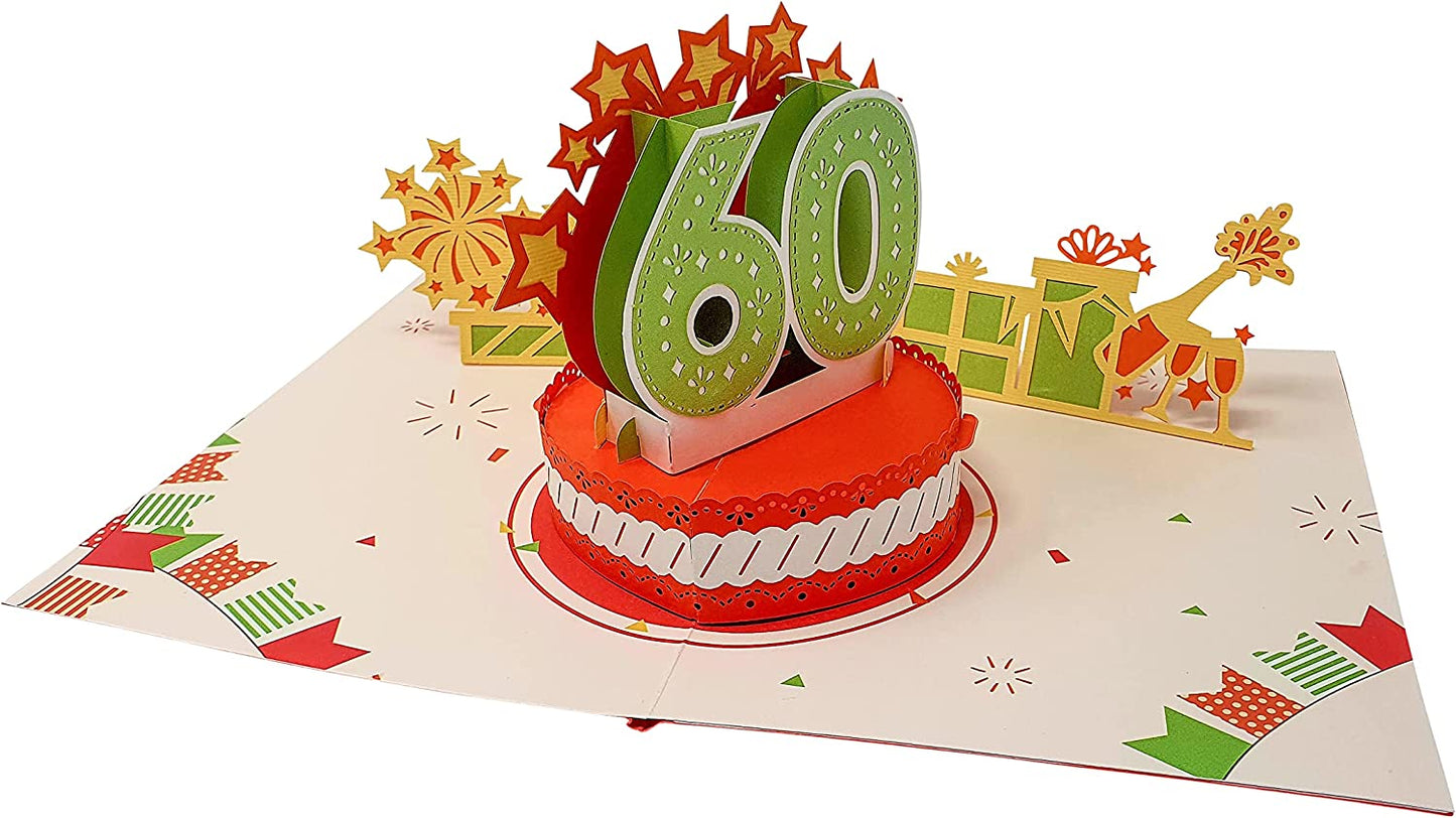 60th Birthday Pop Up Card – asvp-shop