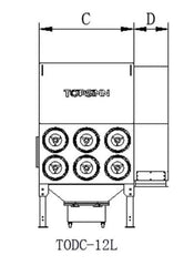 TOPSINN Laser Cutting Dust Collector TODC-12L