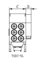 TOPSINN Laser Cutting Dust Collector TODC-6L
