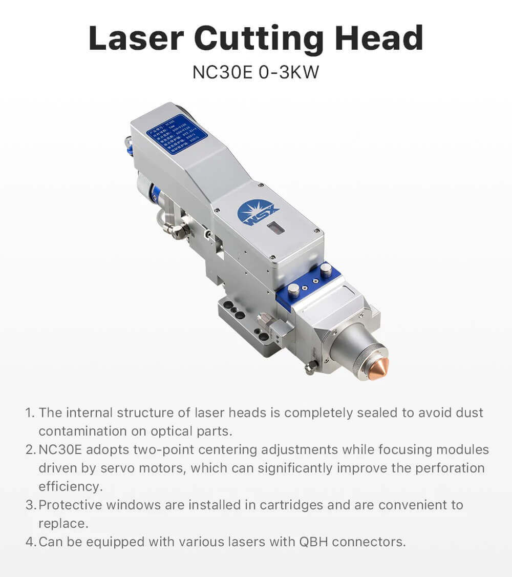 sky fire laser wsx laser cutting head nc30e banner