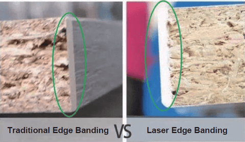 traditional edge banding vs laser edge banding