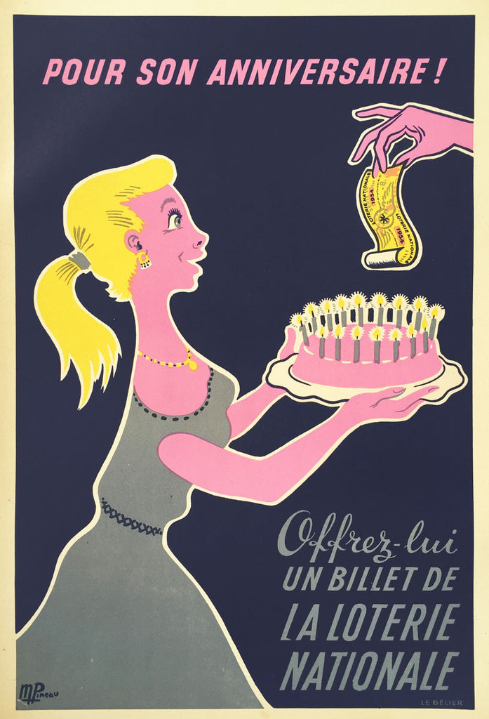 Loterie Nationale Anniversaire The Galerie Fitzroy Original Vintage Posters Melbourne