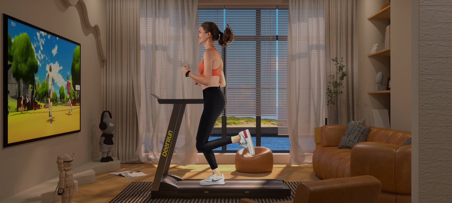 deerrun foldable treadmill