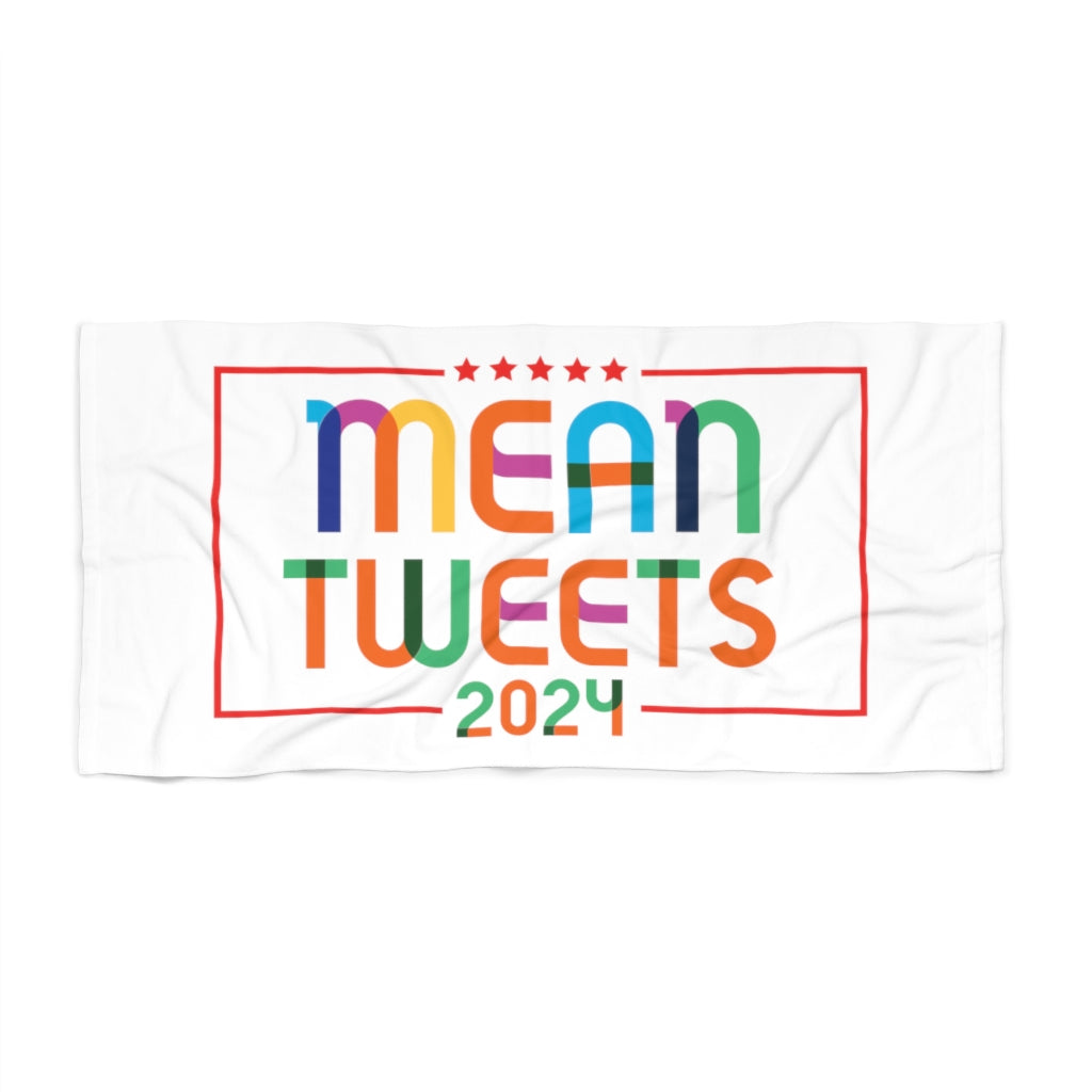 Mean Tweets 2024 Beach Towel