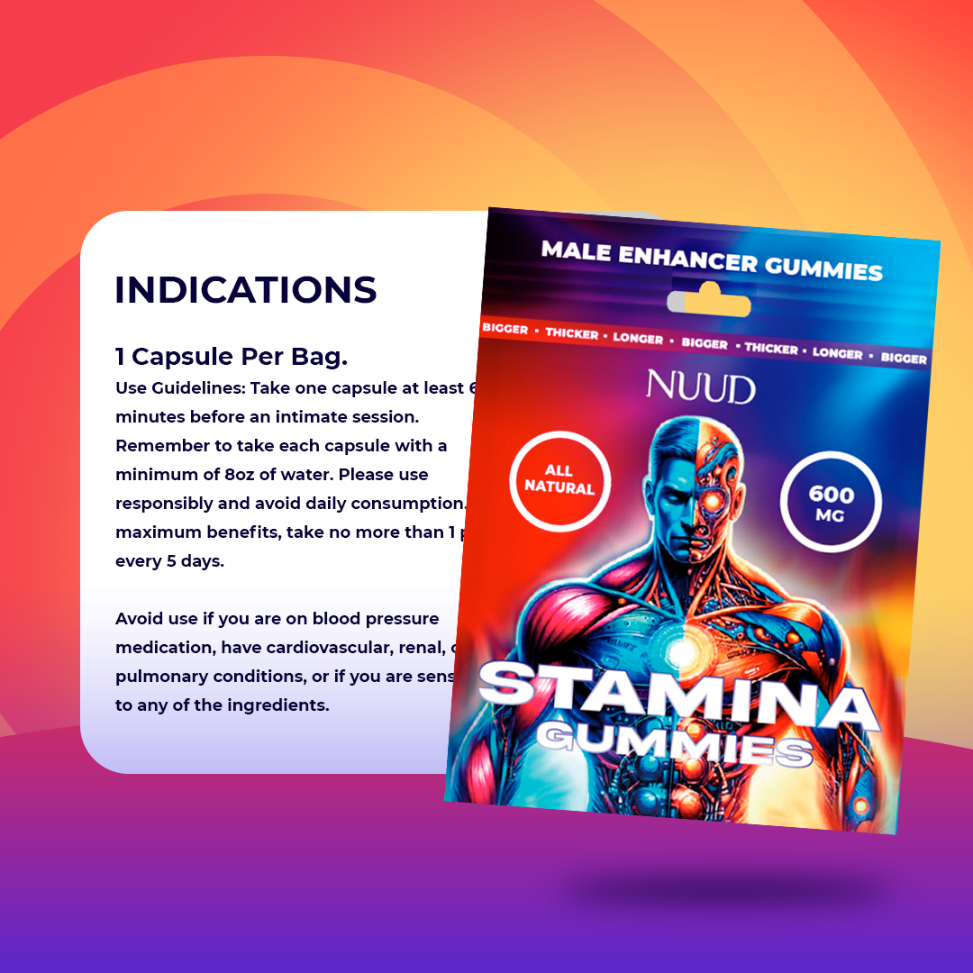 NUUD_Stamina_Gummies_Indications
