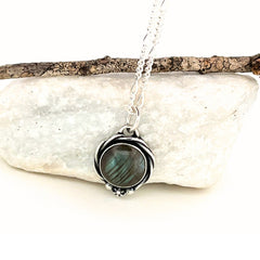 labradorite gemstone layering necklace