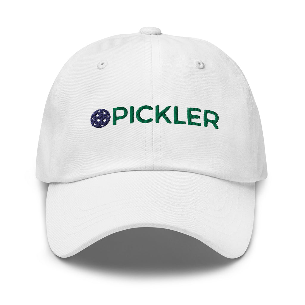 Pickleball Baseball Hat - Smiling Pickleball – Pickles & Paddles