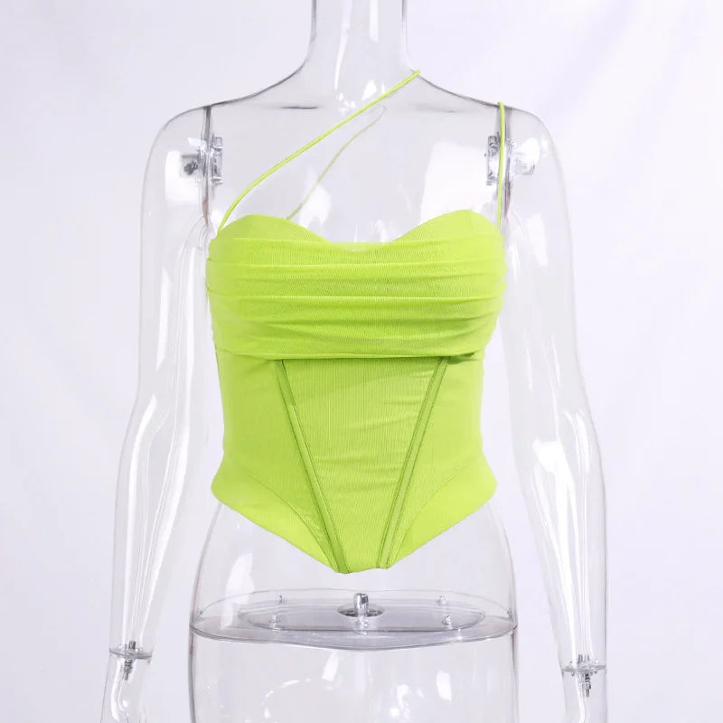 Stylish Backless Mesh Camisole Slim Crop Top for Women - Image 11