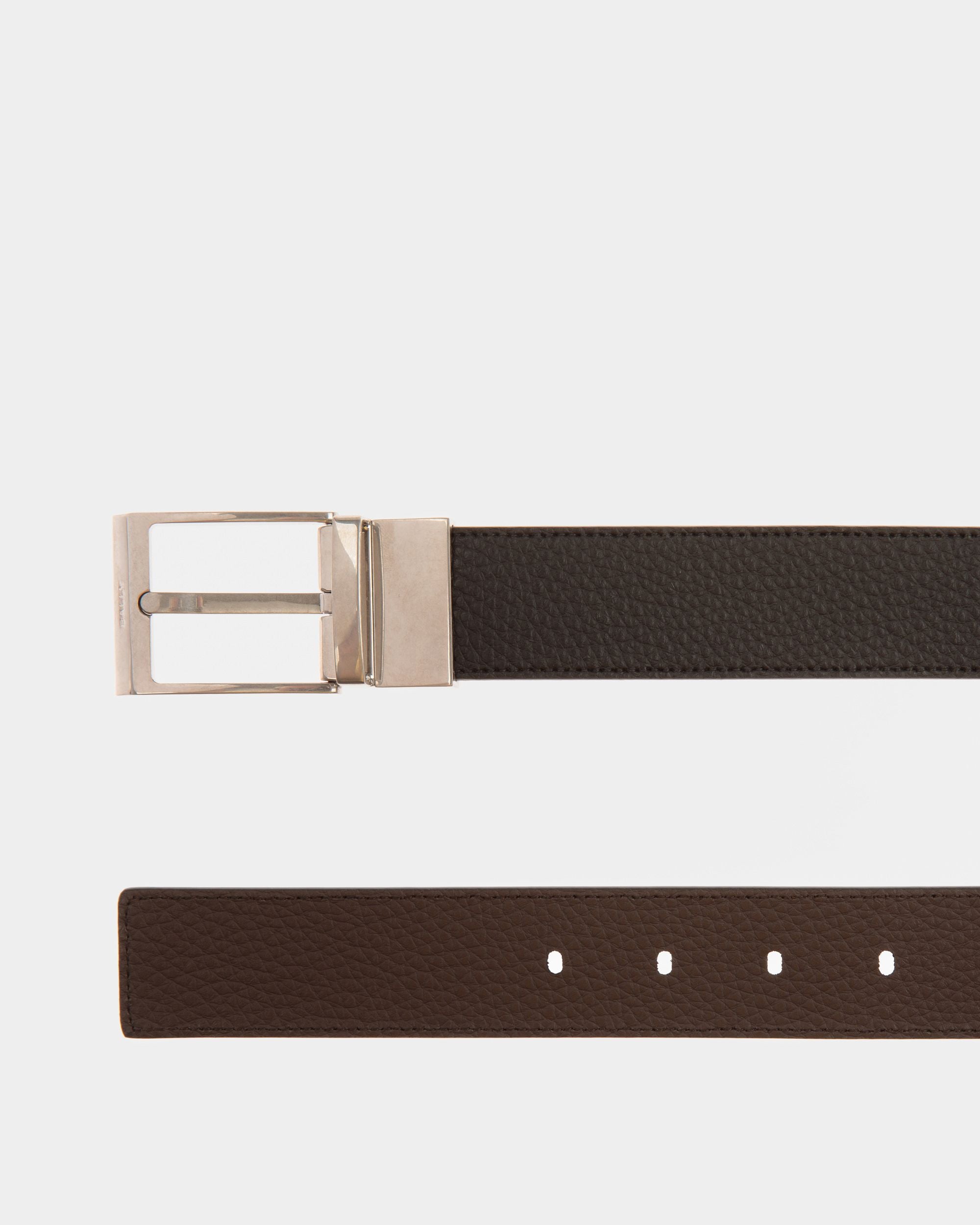 Dress Belt In Brown And Black Leather