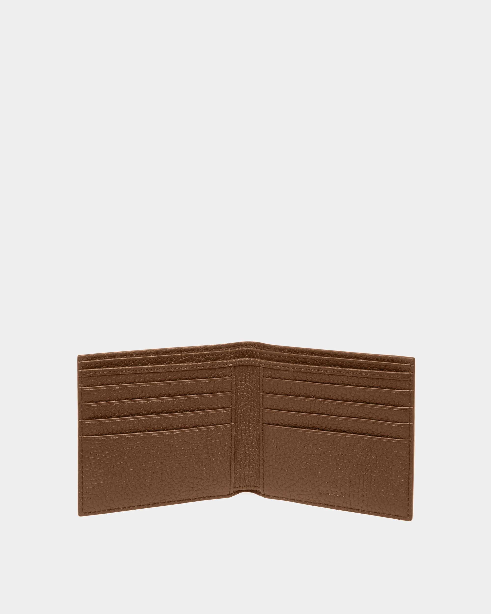Ribbon Bi-fold | Men's Wallets And Coin Purses | Brown Leather | Bally | Still Life Open / Inside