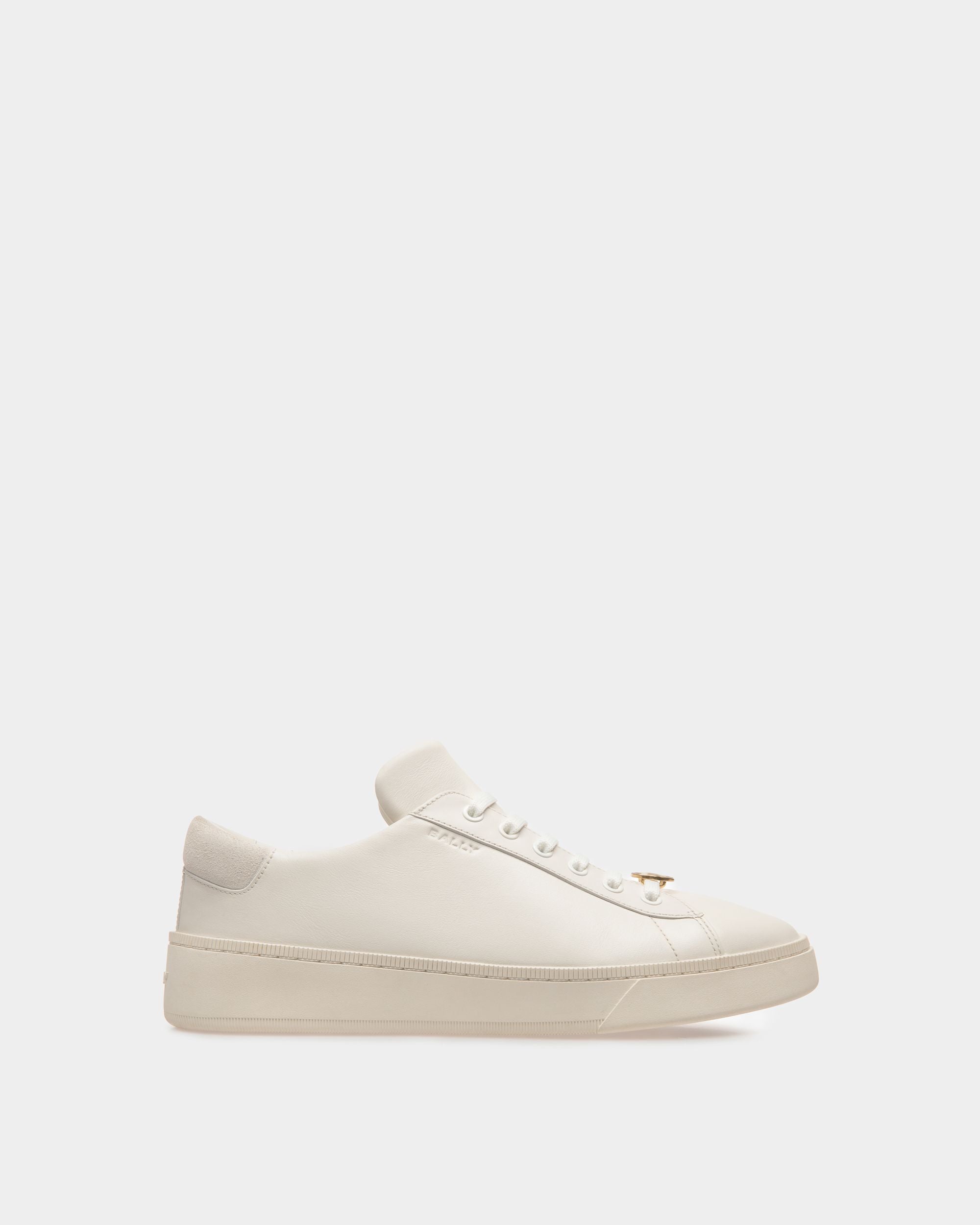 Ryver | Men's Sneakers | White Leather | Bally | Still Life Side