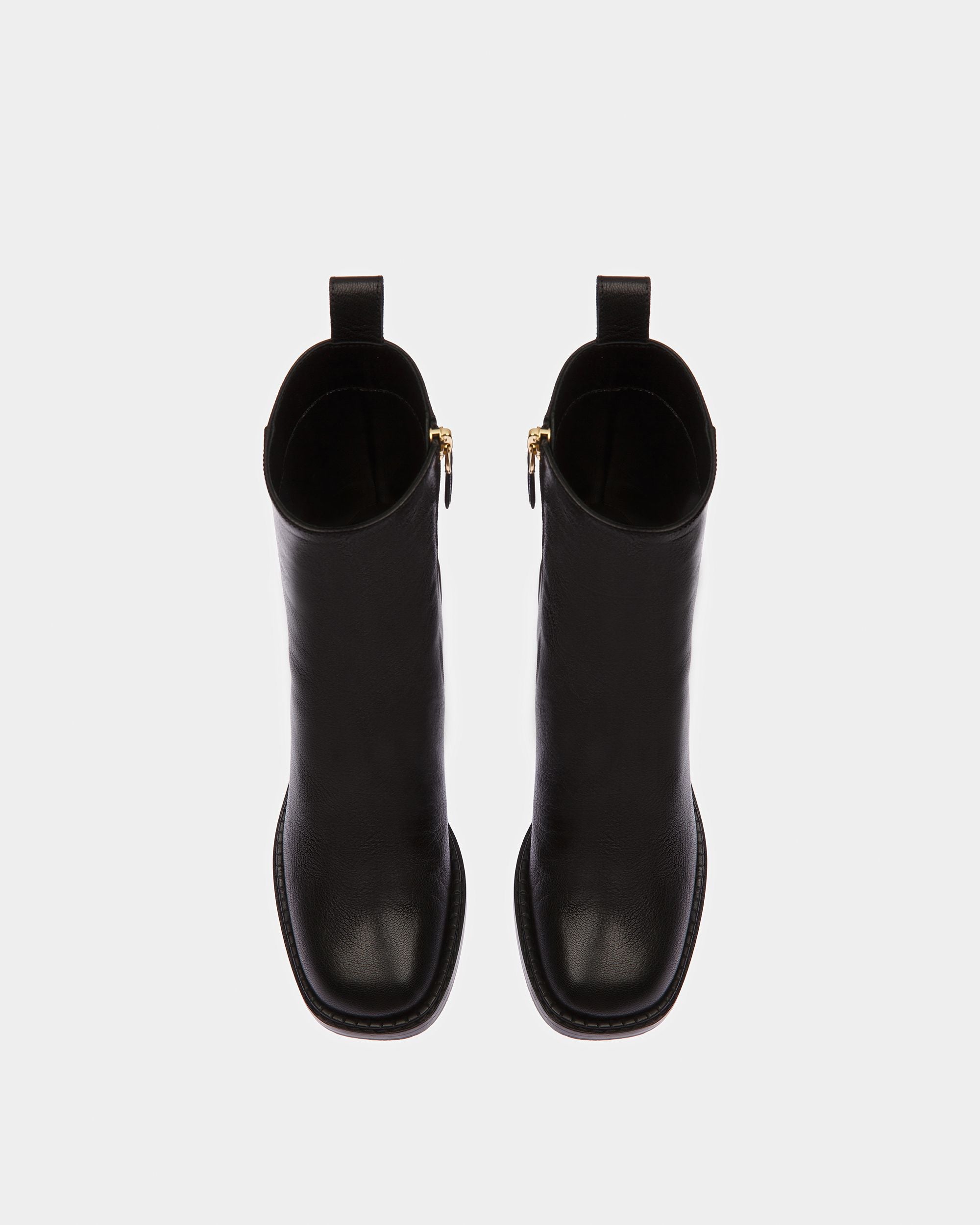 dagbog uærlig Lagring Women's Austine Leather Boots In Black | Bally