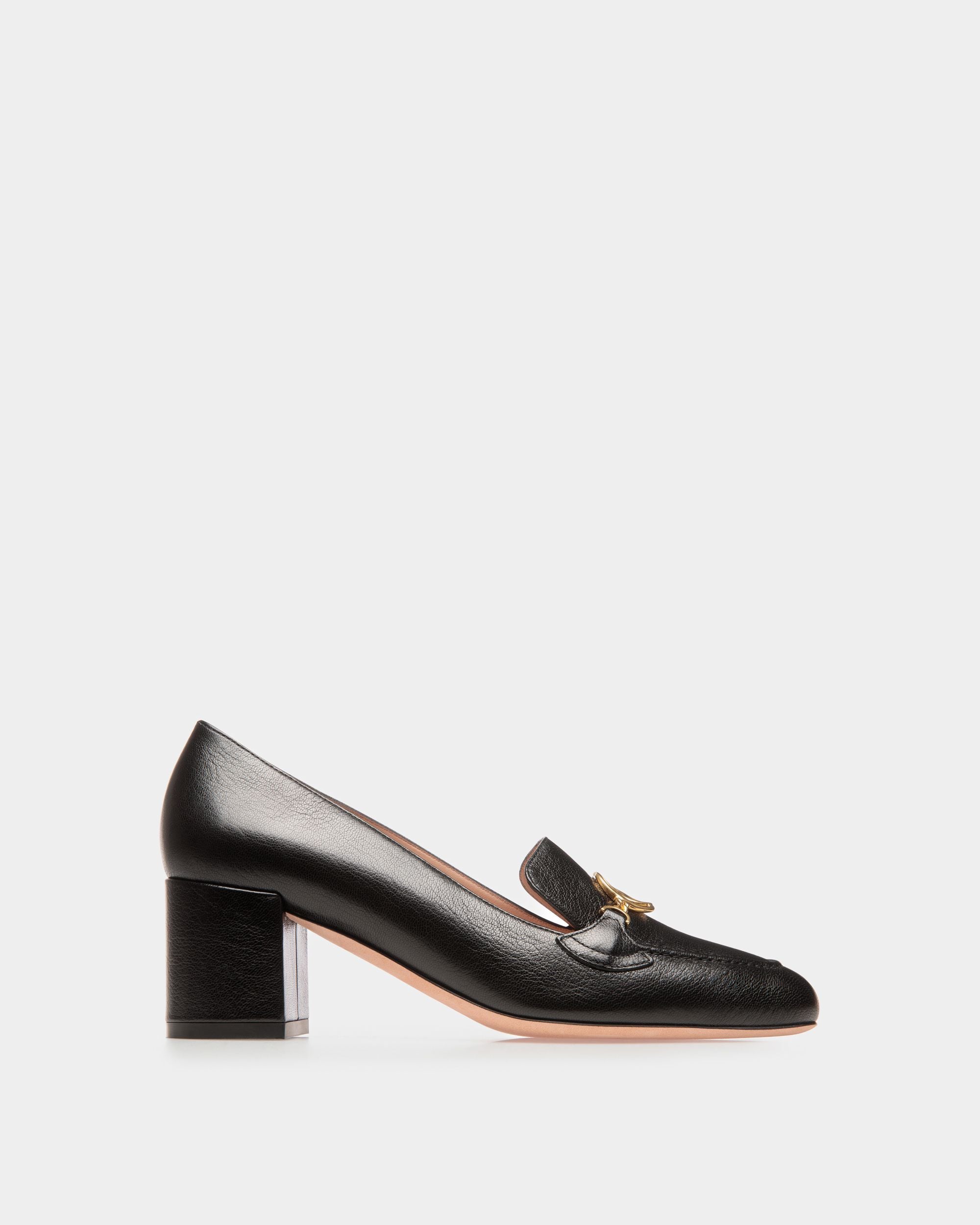 Obrien | Women's Pumps | Black Leather | Bally | Still Life Side