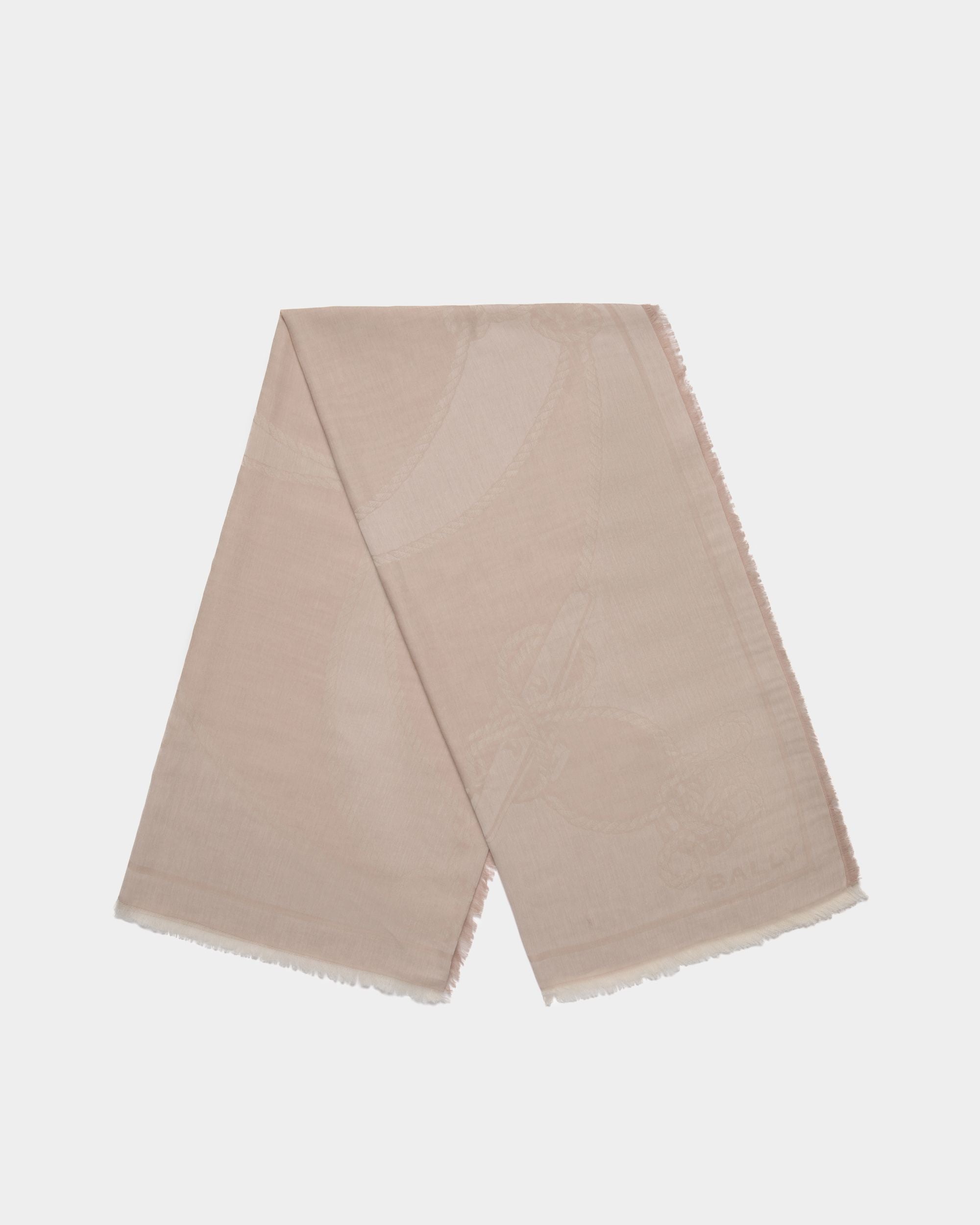 Women's Scarf in Beige Cotton | Bally | Still Life Top