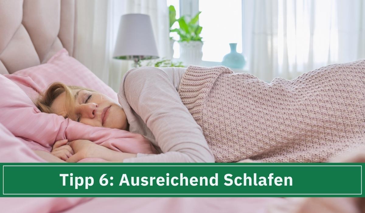 Durch gesunden Schlaf in den Wechseljahren abnehmen.