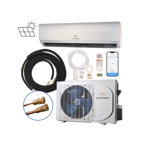 EG4 Hybrid Solar Mini Split Air Conditioner Heat Pump AC/DC| 24000 BTU | SEER2 21| Plug-n-Cool Do-It-Yourself Installation