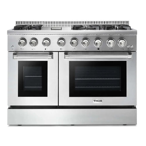 Thor 48 Inch Professional Dual Fuel Range in Stainless Steel