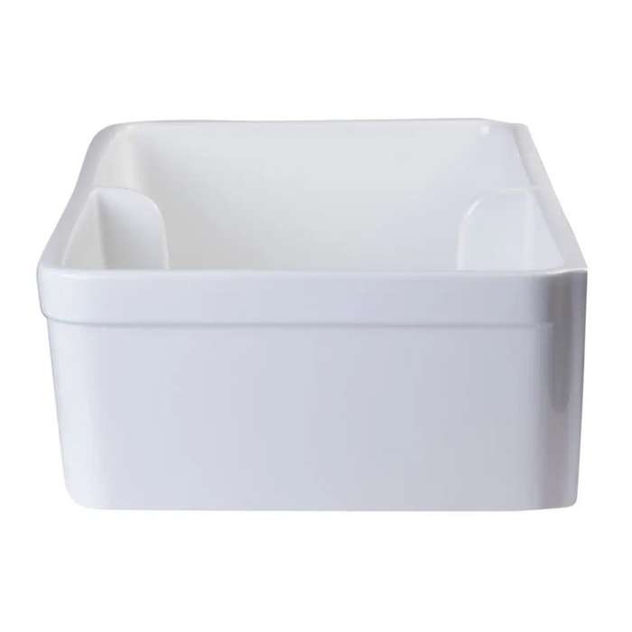 Buy Alfi Brand Ab5123 W White 32 Short Wall Double Bowl Lip Apron — The