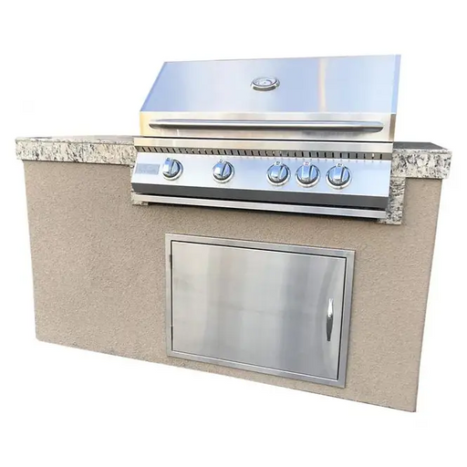 KoKoMo Teppanyaki, Griddle, Built-In BBQ Grill with Side Burner