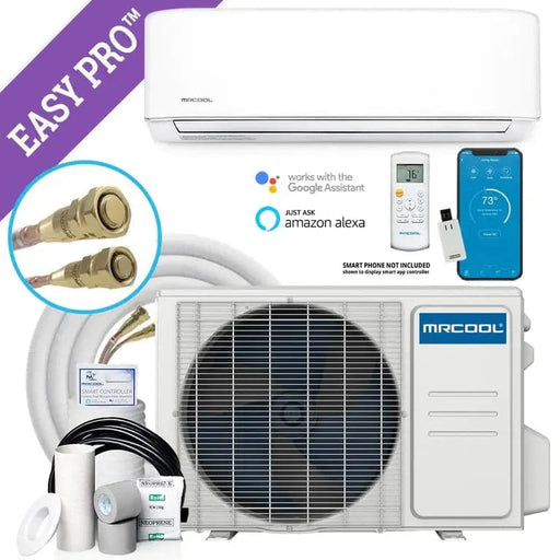 EG4 Hybrid Solar Mini-Split Air Conditioner Heat Pump AC/DC, 12000 BTU, SEER2 22