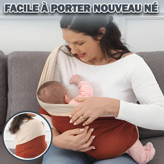écharpe de portage facile pour porter nouveau né