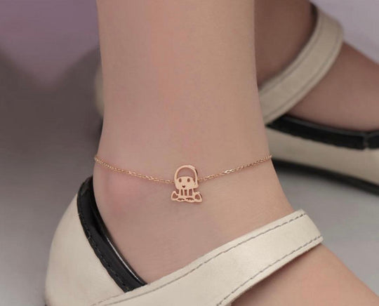 18K Gold Filled Multi-Color Crystal Wave Link Chain Ankle Bracelet Anklet |  eBay