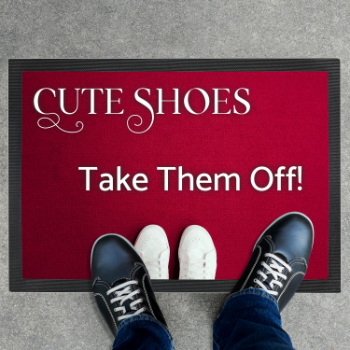 Cute Shoes Take Them Off Doormat