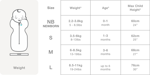 L1001247WHT size chart