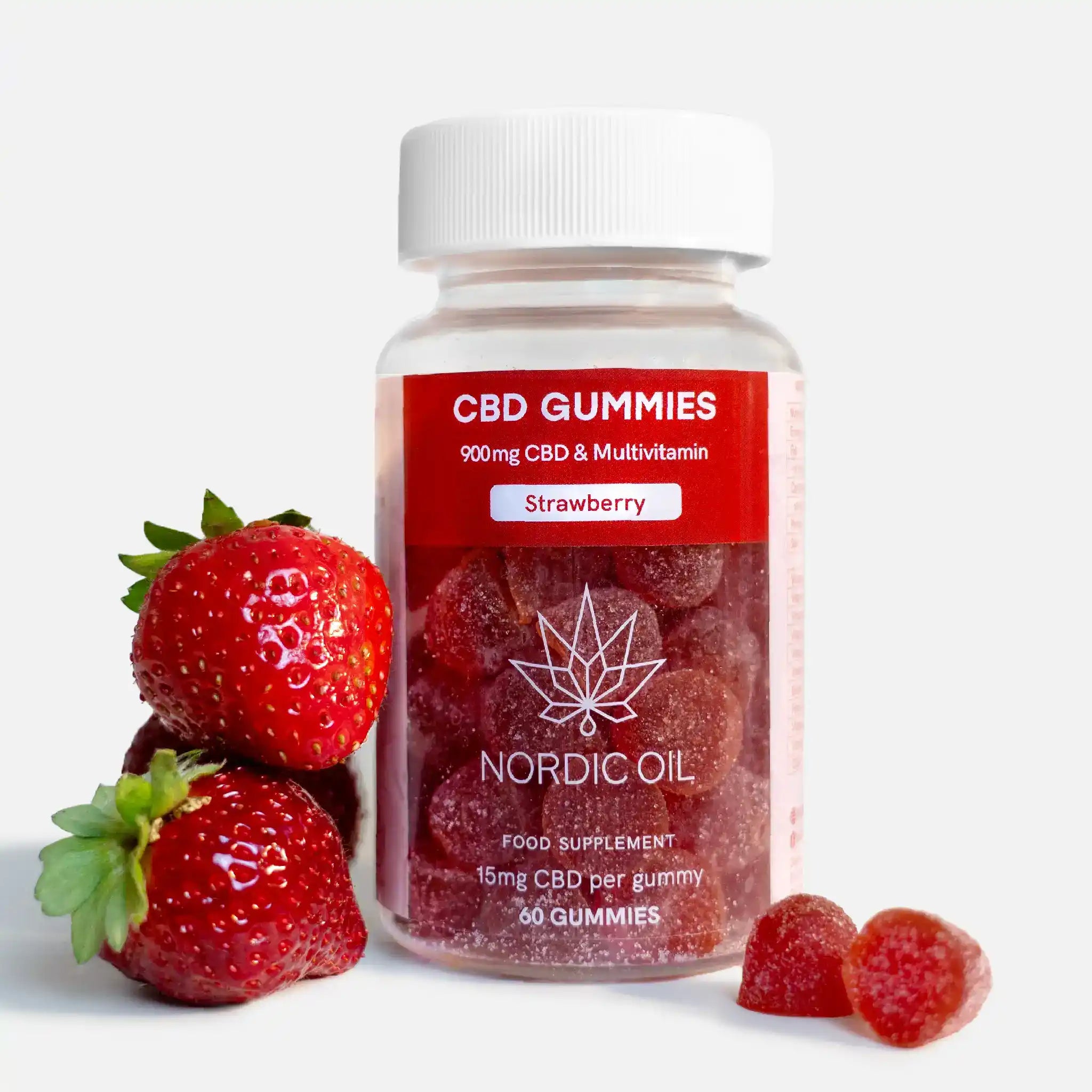 Billede af CBD Gummies (900mg) Jordbær hos Nordic Oil