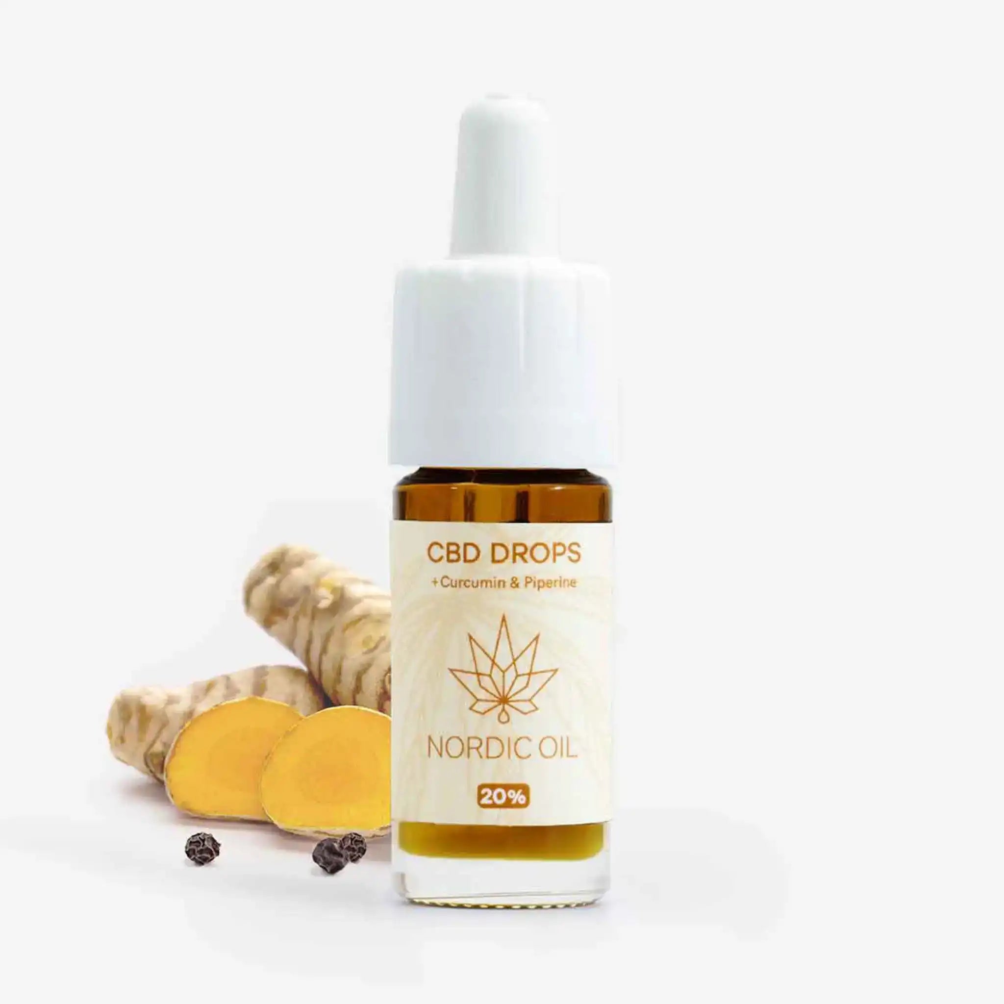 Billede af CBD Olie (20%) med Curcumin