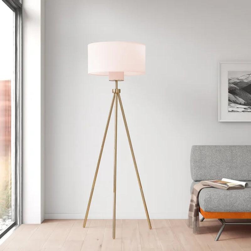 rose gold tripod floor lamp