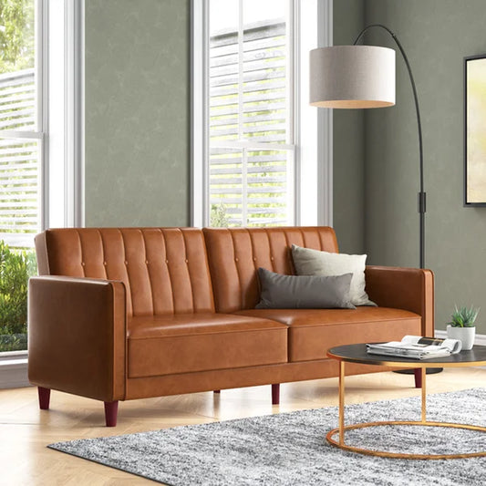 Steelside™ Ainsley 73.6'' Faux Leather Sofa & Reviews