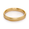 Yellow gold 4mm mens wedding band from Ruth Tomlinson, handmade in London