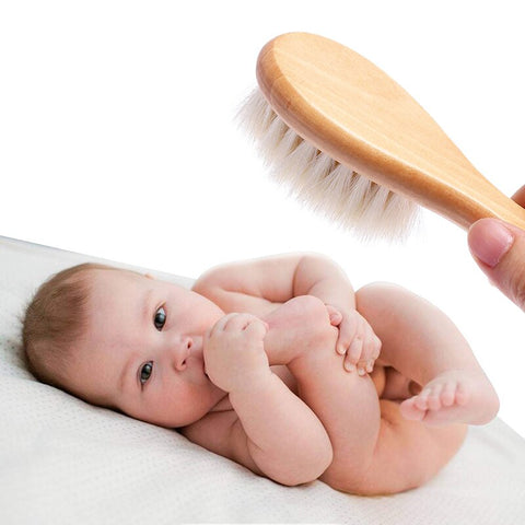 Brosse à cheveux bébé à poils doux 100% naturels – babymammabox