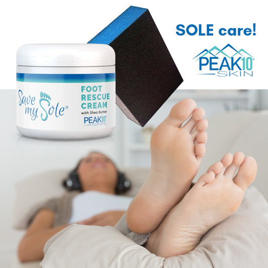 SAVE MY SOLE® Foot Cream Duo - Dry Heel & Foot Treatment – PEAK 10